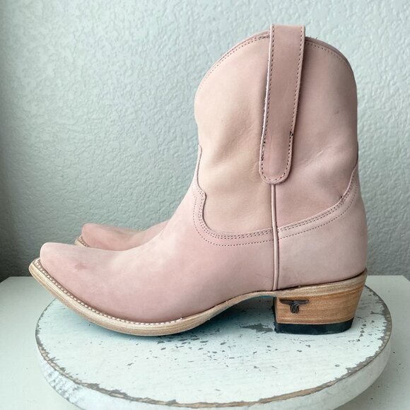 Lane EMMA JANE Womens Cowboy Bootie 9.5 Western Pink Cowgirl Short Ankle Boots - Picture 4 of 13
